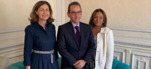 Foto MinAgricultura Andres Valencia reunión con monique eliot convenio oie motor