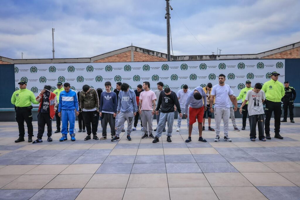 Captura de integrantes de la banda El Mesa en Bogotá en operativo contra homicidios y narcotráfico