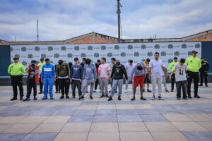 Captura de integrantes de la banda El Mesa en Bogotá en operativo contra homicidios y narcotráfico