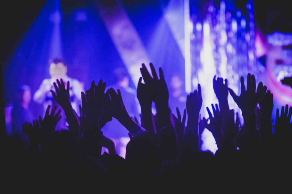 Público durante un concierto en Bogotá