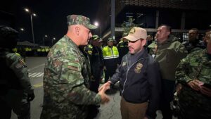 Operativo de seguridad de las autoridades en Bogotá contra estructuras delincuenciales